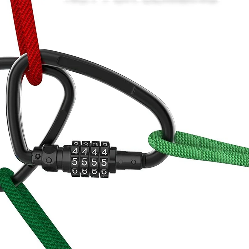 Кодовые замки 4-значные сверхмощные зажимы-карбины D-образный кодовый замок для