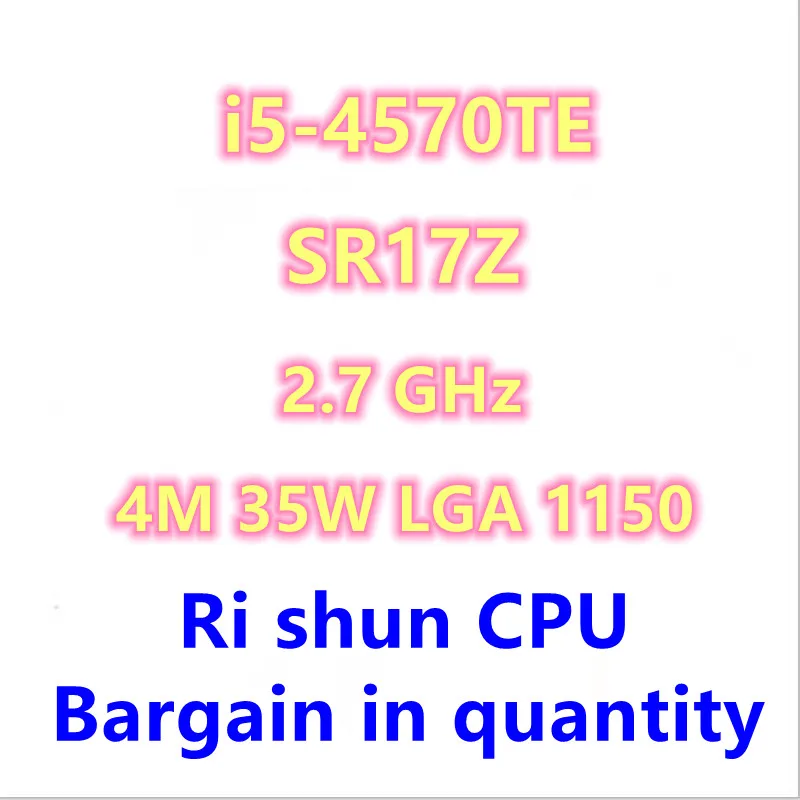 

I5-4570TE i5 4570TE SR17Z 2,7 ГГц двухъядерный четырехпоточный процессор 4 МБ 35 Вт LGA 1150