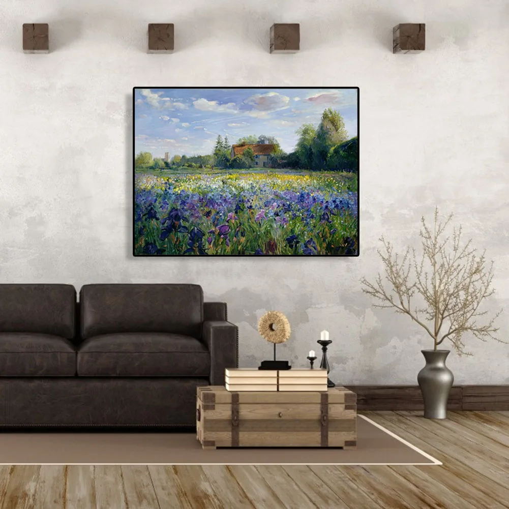 Набор для рисования по номерам на холсте Деревенский лес |