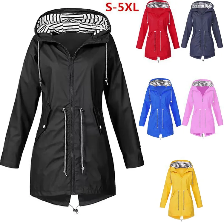 

Autumn/Winter Zippered Women's Charge Coat Outdoor Hooded Mountaineering Coat