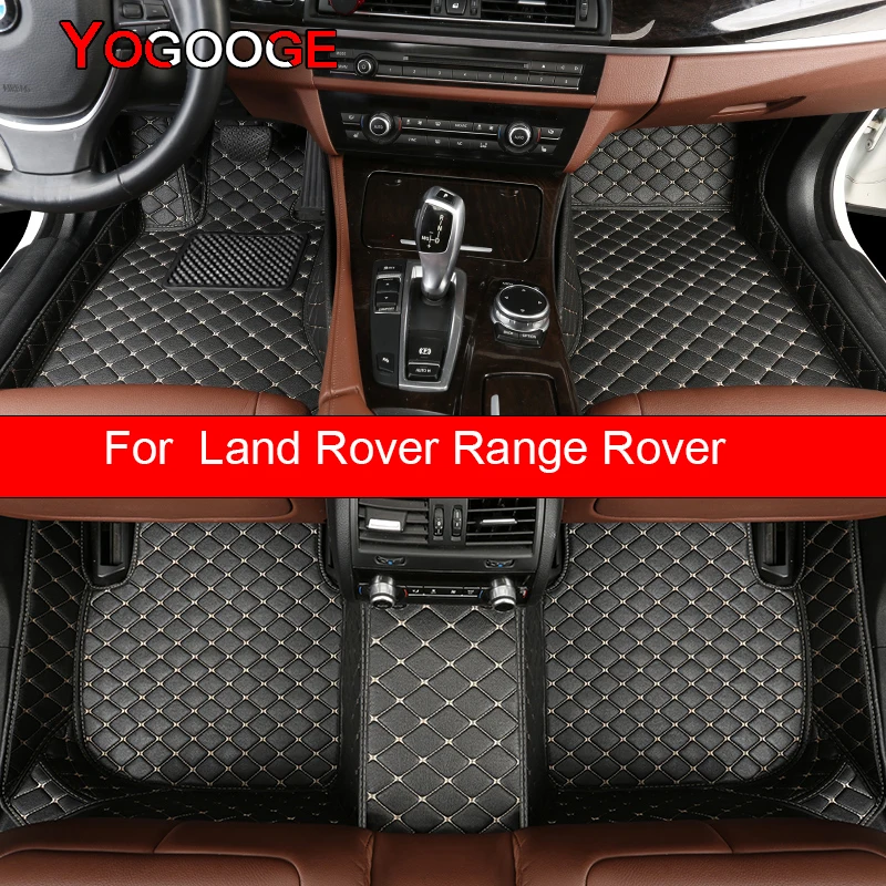 

YOGOOGE Car Floor Mats For Land Rover Range Rover Foot Coche Accessories Carpets