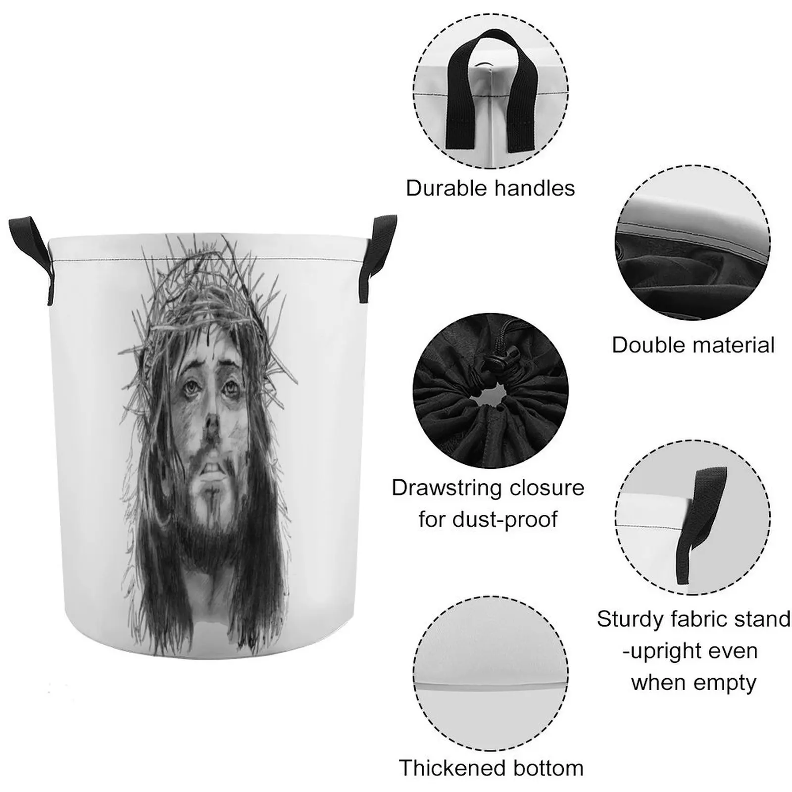 Свитшот с круглым вырезом и карманом унисекс