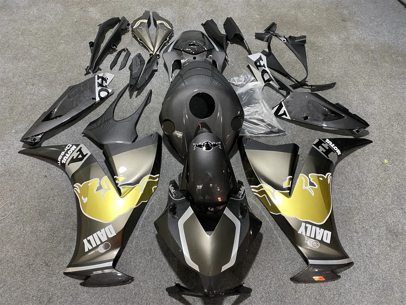 

Обтекатель для мотоцикла Honda CBR1000RR 12-16 CBR1000 2012 2013 2014 2015 2016, обтекатель из золотого углеродного волокна