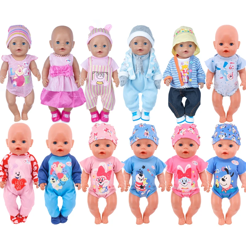 

Костюм для куклы новорожденного, размер 43 см, 17 дюймов, обувь в комплект не входит