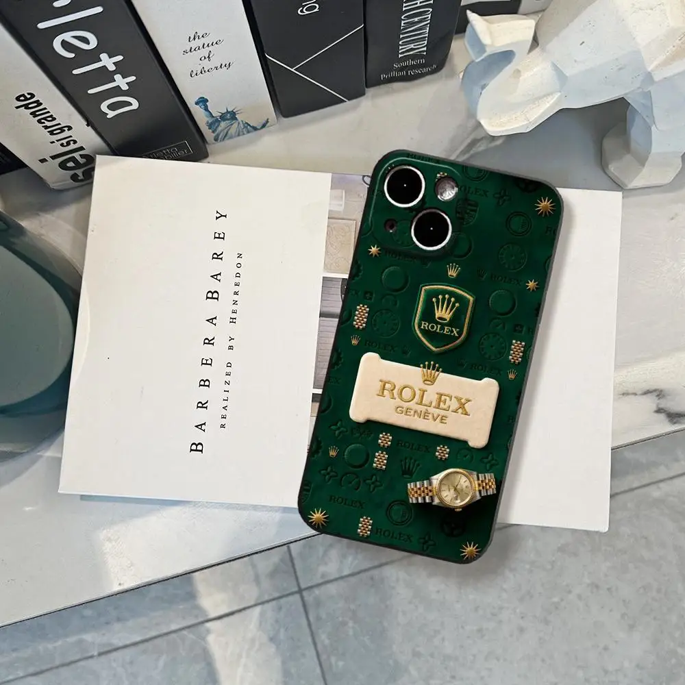 Фото Чехол R-Rolex для iPhone 17 Air 16 15 14 Plus 13 12 11 Pro Max 16e, противоударный, прозрачный, HD-качество №4
