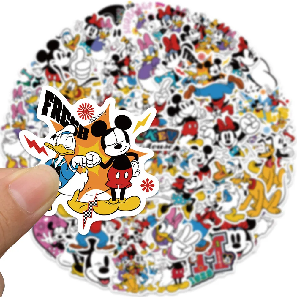 

10/30/50pcs Disney Cute Mickey Mouse Cartoon Stickers Decals Phone Laptop Luggage Scrapbook Skateboard Graffiti Sticker Kid Toy