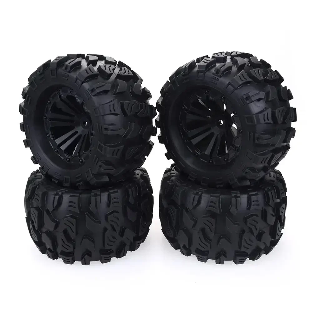 4 шт. 125 мм 1/10 для шин и колес Monster Truck Hex 12 Trxs Tamiya Kyosho HPI HSP Savage XS TM Flux LRP
