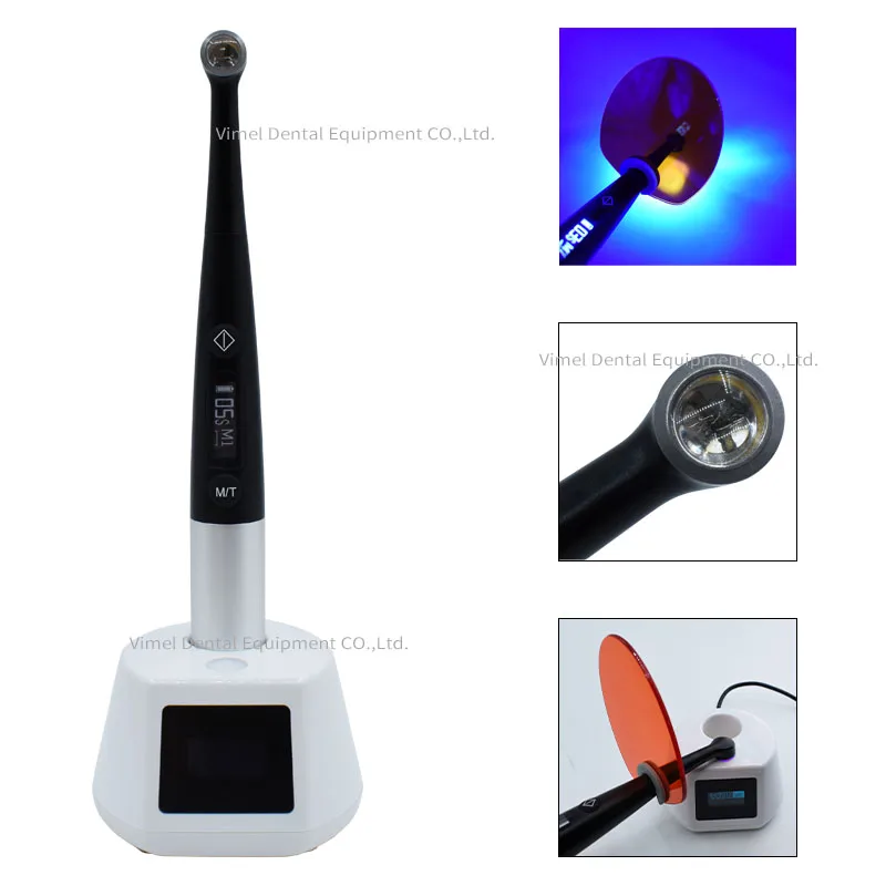 

Wireless Dental LED Curing Light Lamp with caries detector Light meter tester 1 Second Curing 3000 mw/cm² Dentist Instrument