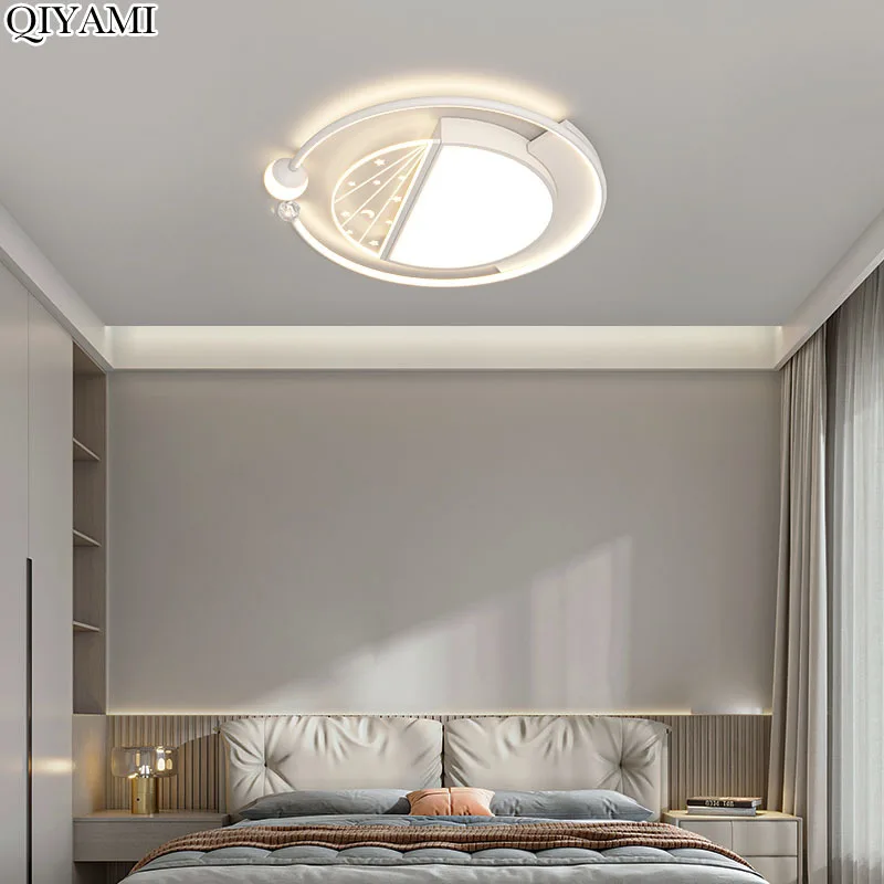 

Modern Led Ceiling Lights White Gray Living Dining Room Design Cartoon Indoor Lighting Luxury Living Room Rectangle Square Light