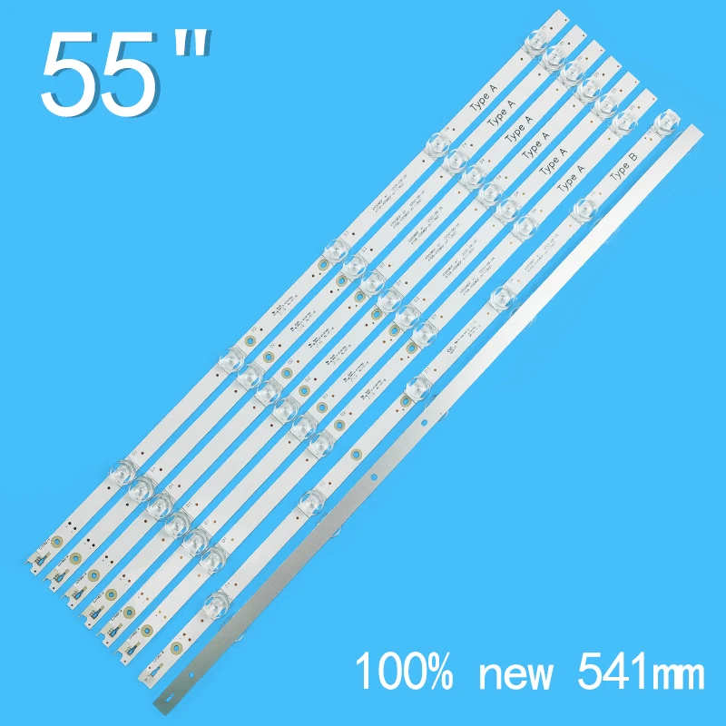 Светодиодный strip для 4708-K55WDF-A2117N51 A2117N41 A1113N31 K550WDF A2 A1 4708-K55WDF-A1113N21 55FCU-FATSC DS-D5055UQ-A