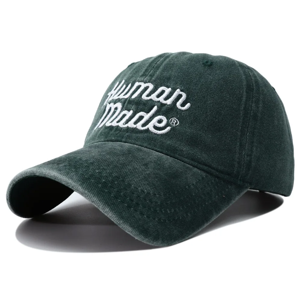 

2022 human made summer all-match washed baseball cap sunscreen men women cap MZ67