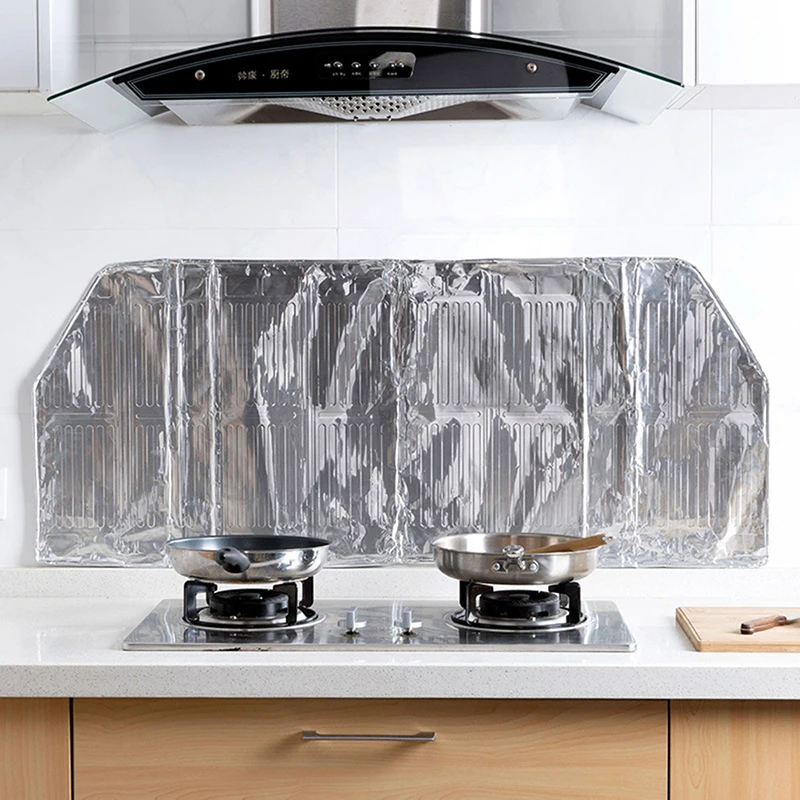 

Aluminum foil Foldable Kitchen Gas Stove Baffle Plate Kitchen Frying Pan Oil Splash Protection Screen Kichen Accessories
