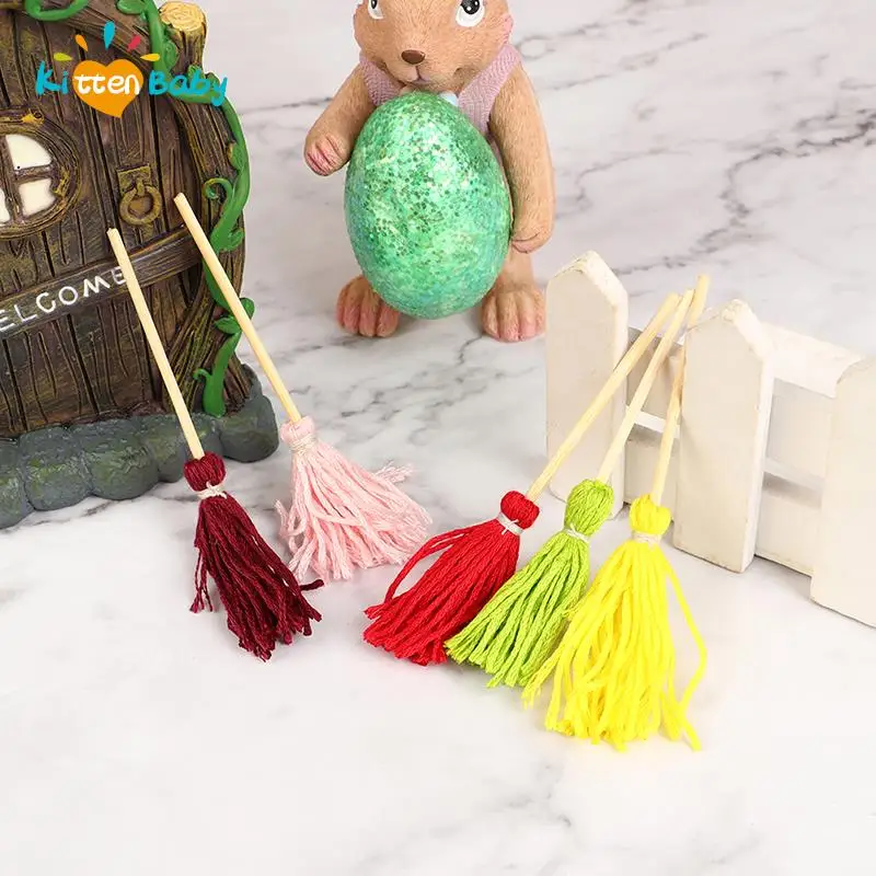 

1:12 миниатюрная Швабра для кукольного домика, щетка, отличный подарок для ребенка, комплект для уборки волшебных зубов