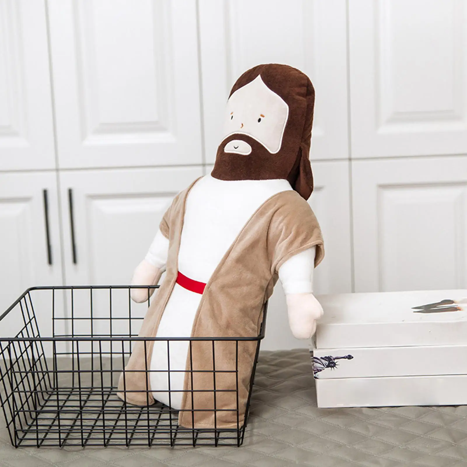 

Jesus Stuffed Plush Doll Toys Cartoon Cushion Hugging Body Pillows Religious Christian Gifts Children's Birthday Easter Gifts