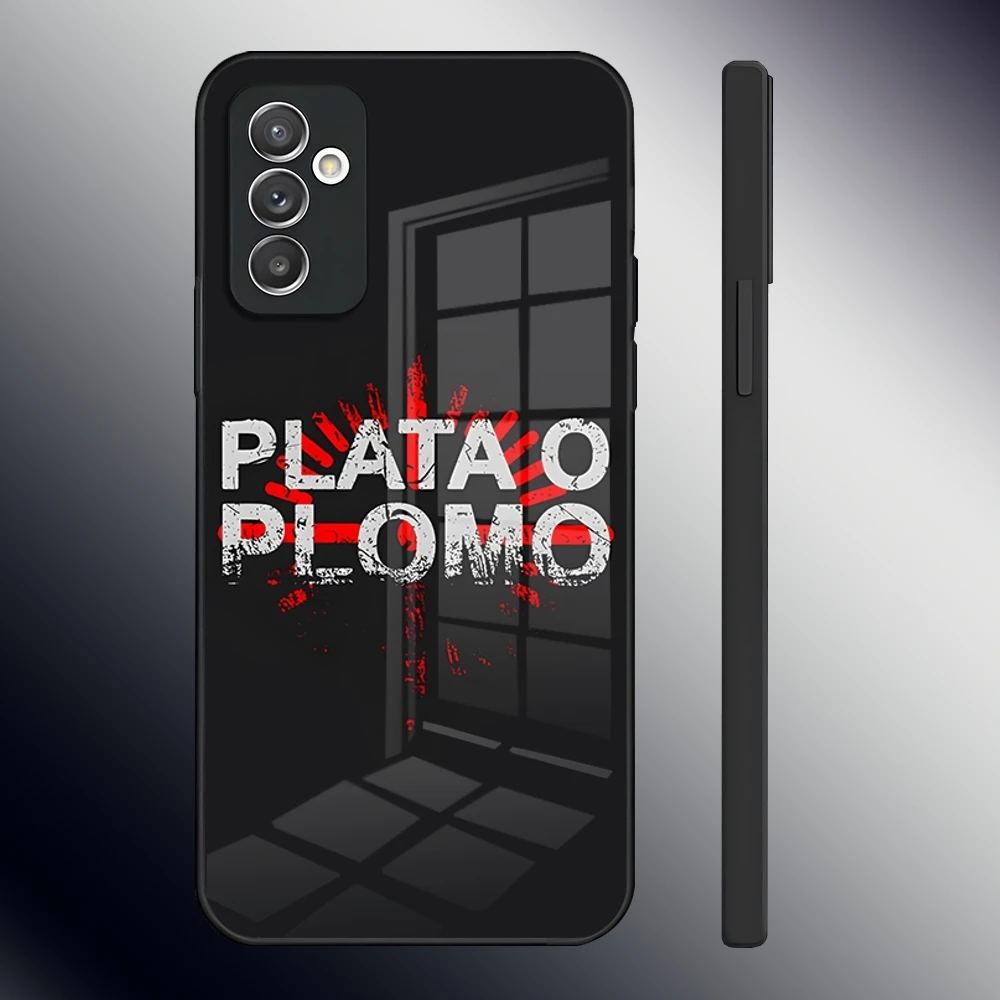 Plata O Plomo Narcos Pablo Escobar Чехол для телефона Samsung S24 Ultra S23 S22 S20 Fe S21 Plus A54 A34 A24 A53 A13 A16 Стеклянный чехол (art.: 3920cdfaeae57) - 3920cdfaeae57
