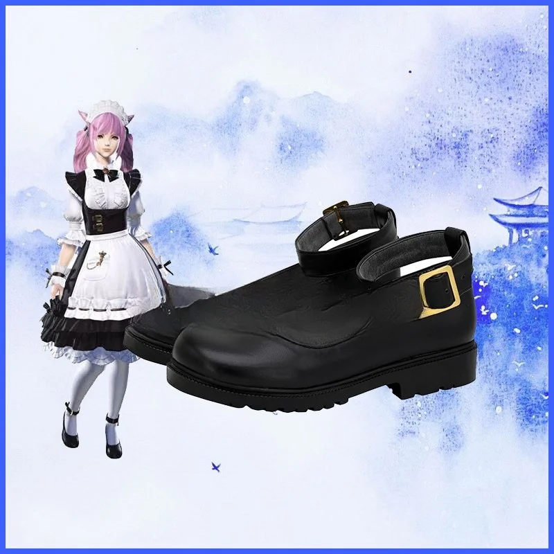 Игра Final Fantasy VII Custrel Обувь для косплея Сапоги Реквизит Хэллоуин Вечеринка Ролевая