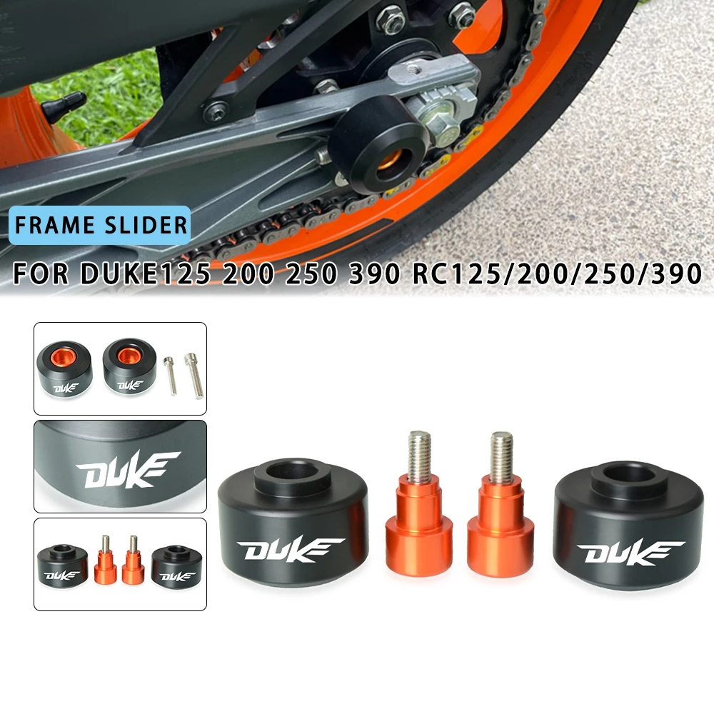 

Motorcycle Frame Sliders Front and Rear Fork Wheel Crash Pads Falling Protection For KTM Duke125 200 250 390 RC125/200/250/390