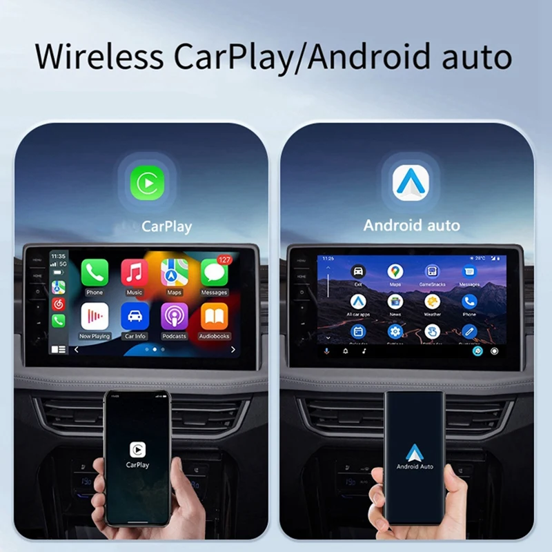 AU04 -3 в 1 Carplay Smart Box Ai беспроводной Android автомобильный адаптер для воспроизведения