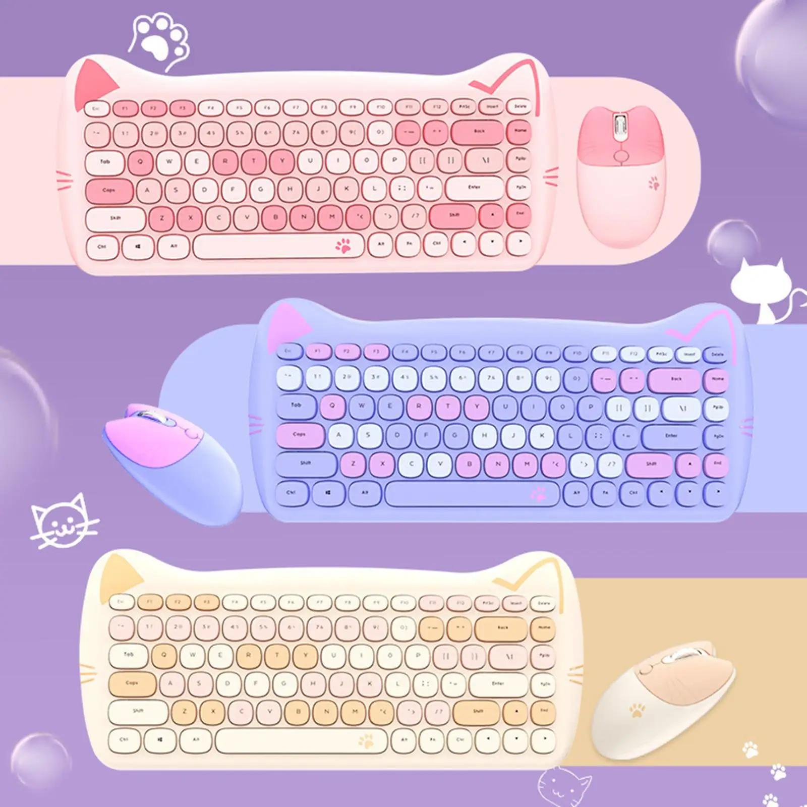 

Игровая клавиатура и мышь, 2,4 ГГц, 84 клавиши