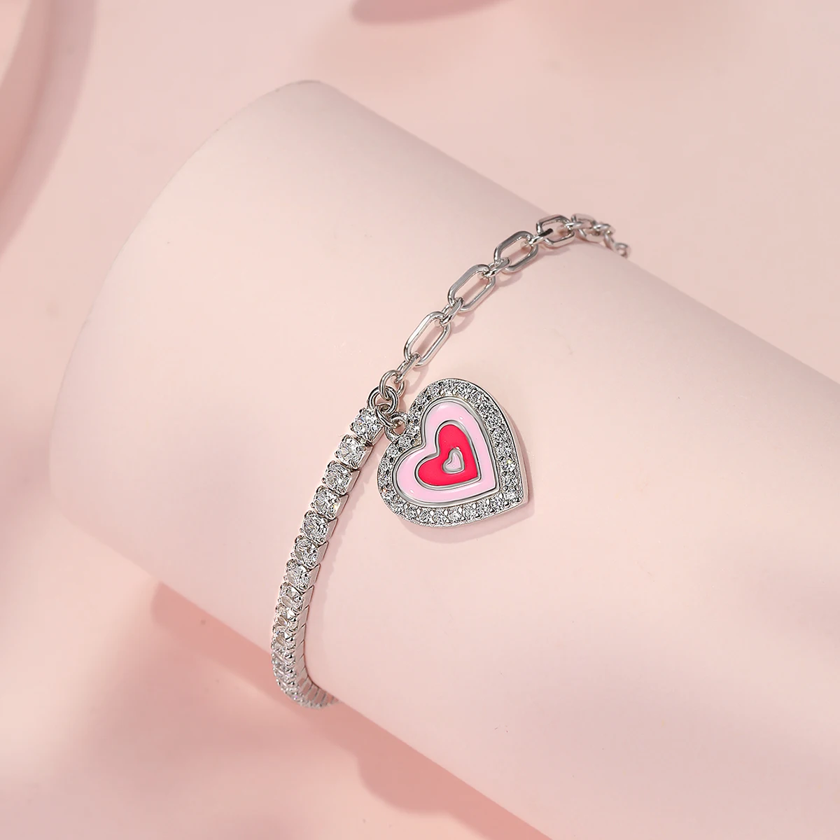 Роскошный браслет-цепочка из стерлингового серебра 925 пробы великолепный и