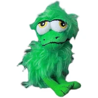 11cm export single funny green fur little monster doll plush small pendant bag bag pendant creative keychain small gift