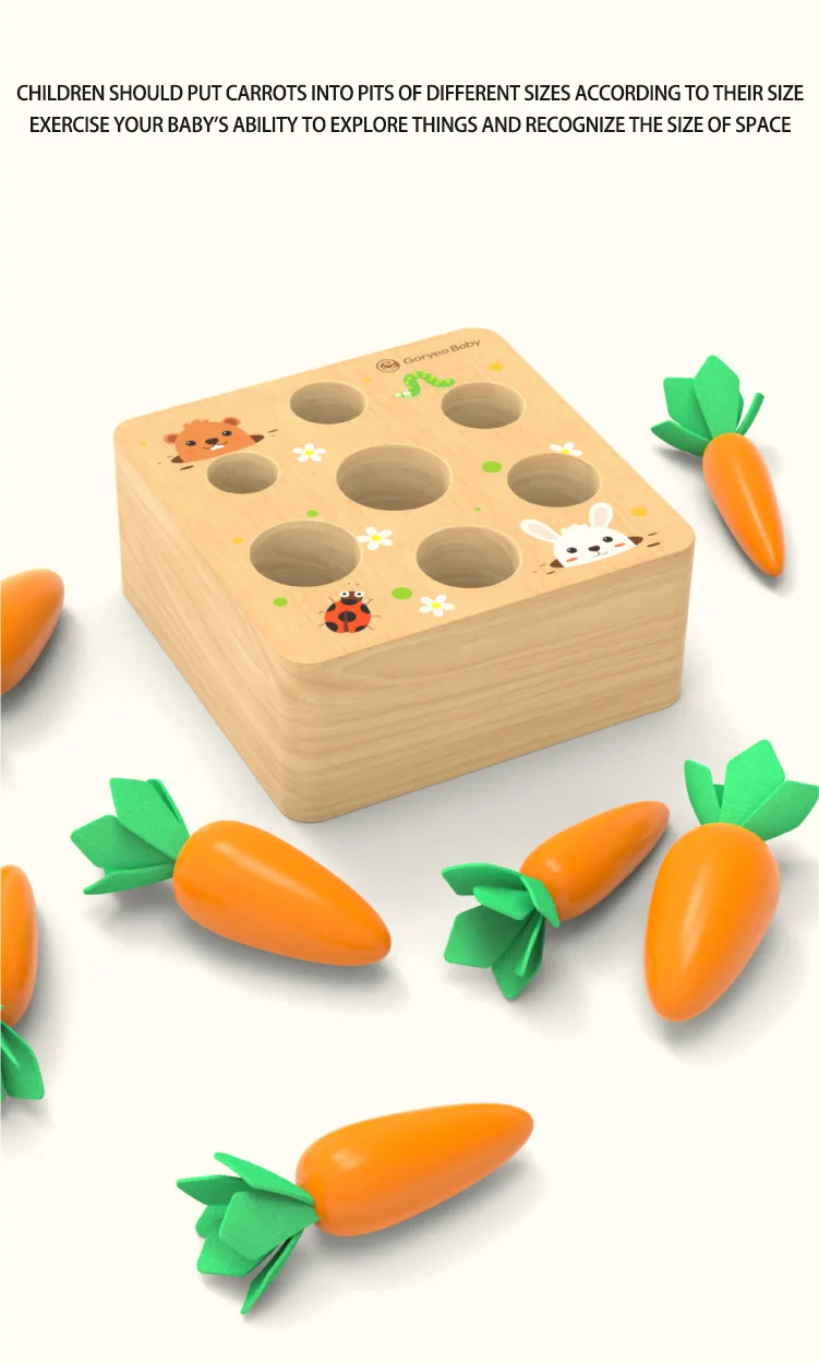 Рисунок 6 - Деревянная игрушка Монтессори Макрон для сбора моркови