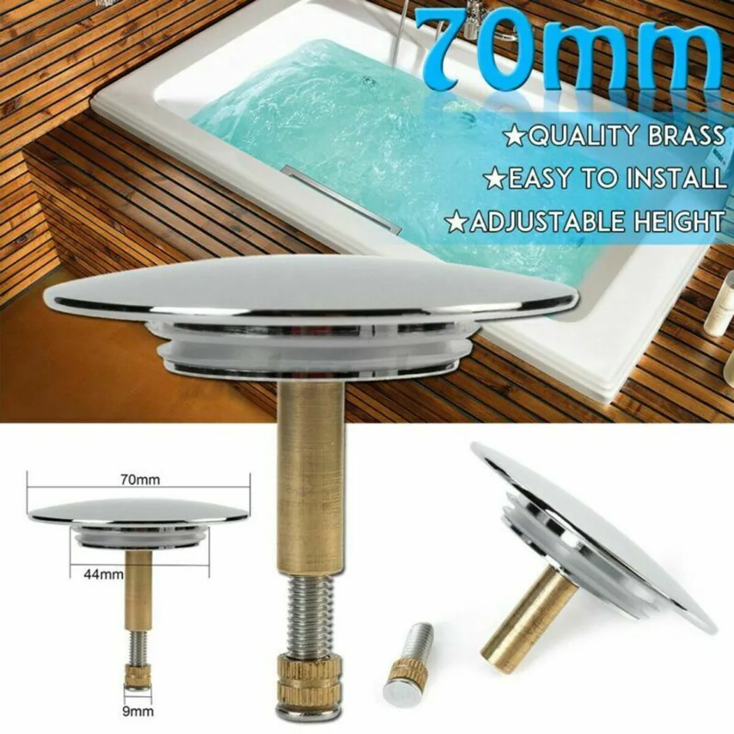 

1Pcs 70mm Bath Basin Waste Stopper Plug Bath Replacement Plug Adjustable Replacement Kitchen Sink Accessories For Bathroom