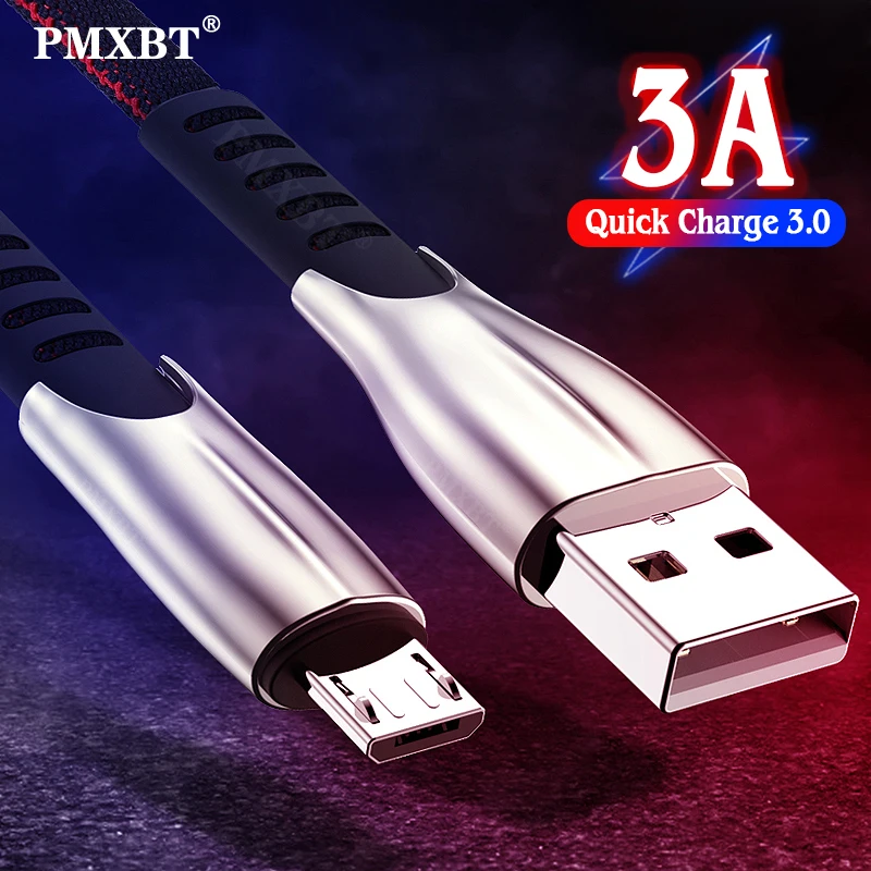 

3A Micro USB Cable Fast Charging For Xiaomi Redmi 7 7A Note 5 Mobile Phone Microusb USB Cable For Samsung S6 S7 Micro USB Cable