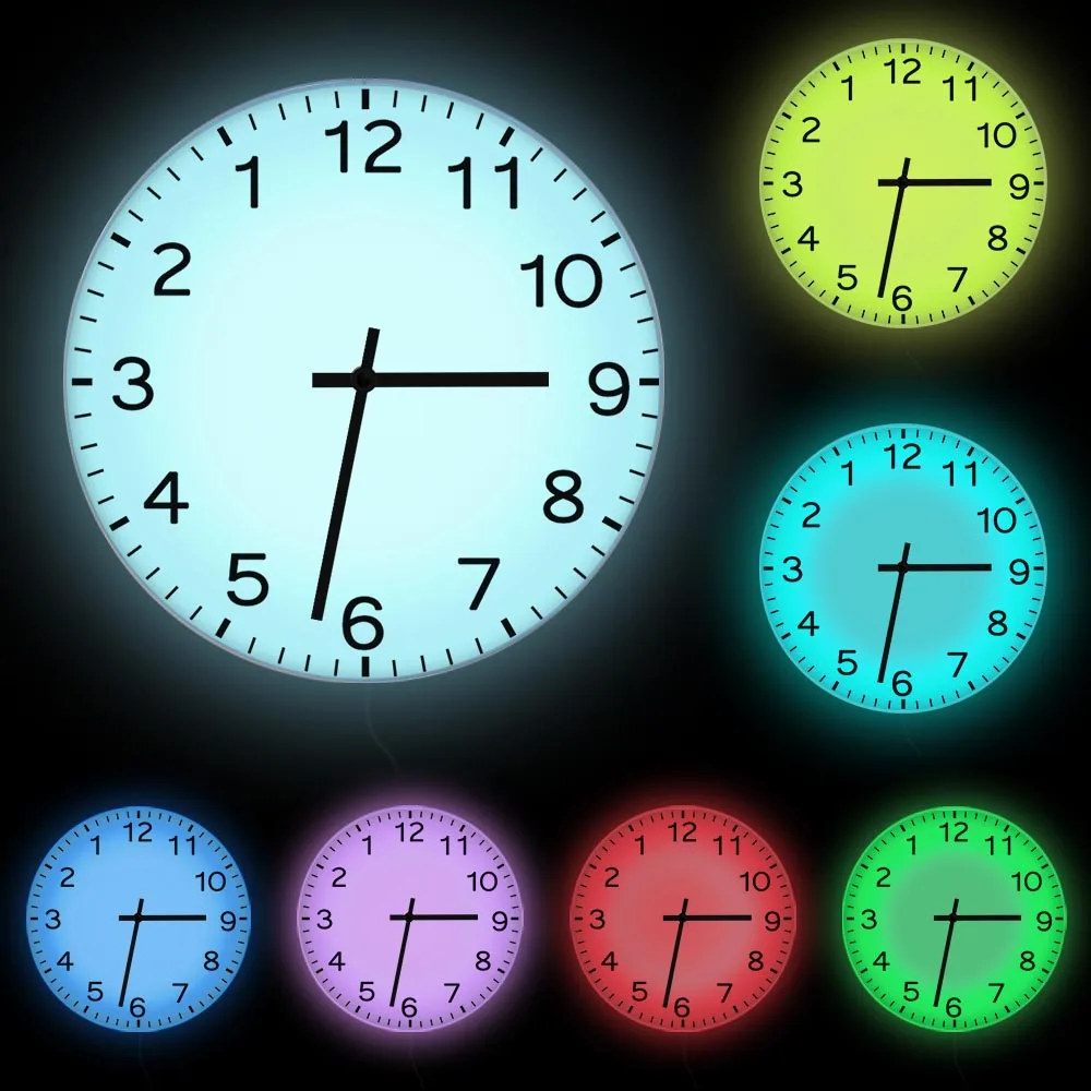 Запуск назад простые Легко читаемые настенные часы современный дизайн домашний