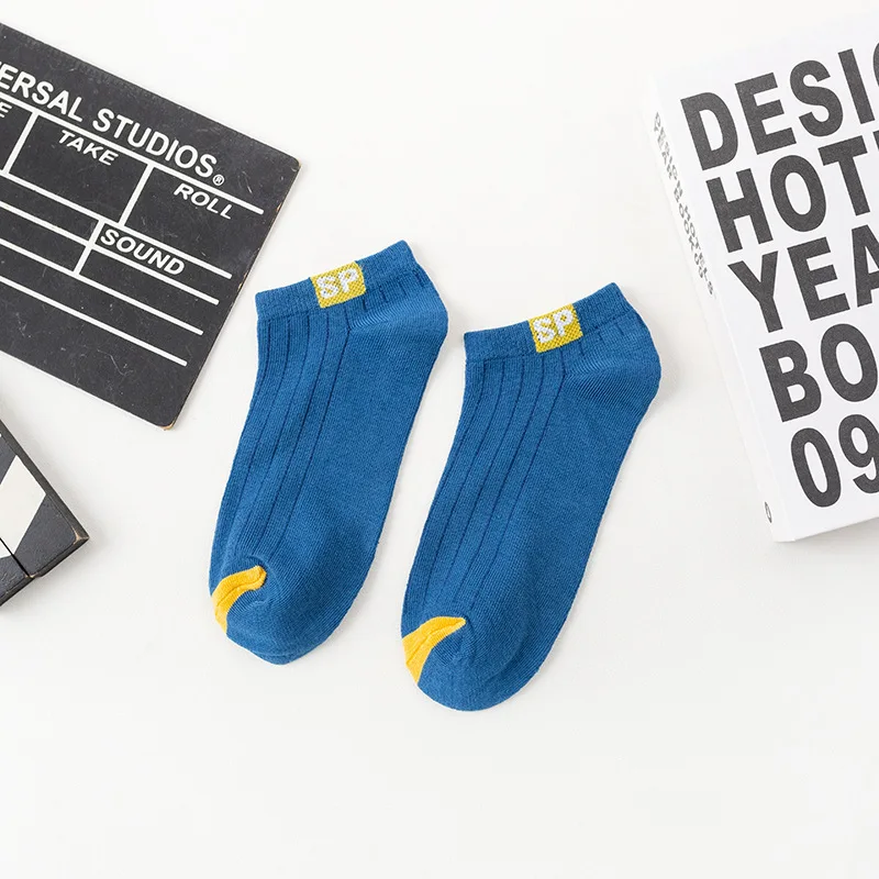 5 Pairs Cotton Men's Short Socks Crew Ankle High Quality Breathable Mesh Sports Casual Women Summer Low-Cut Thin Sock for Male