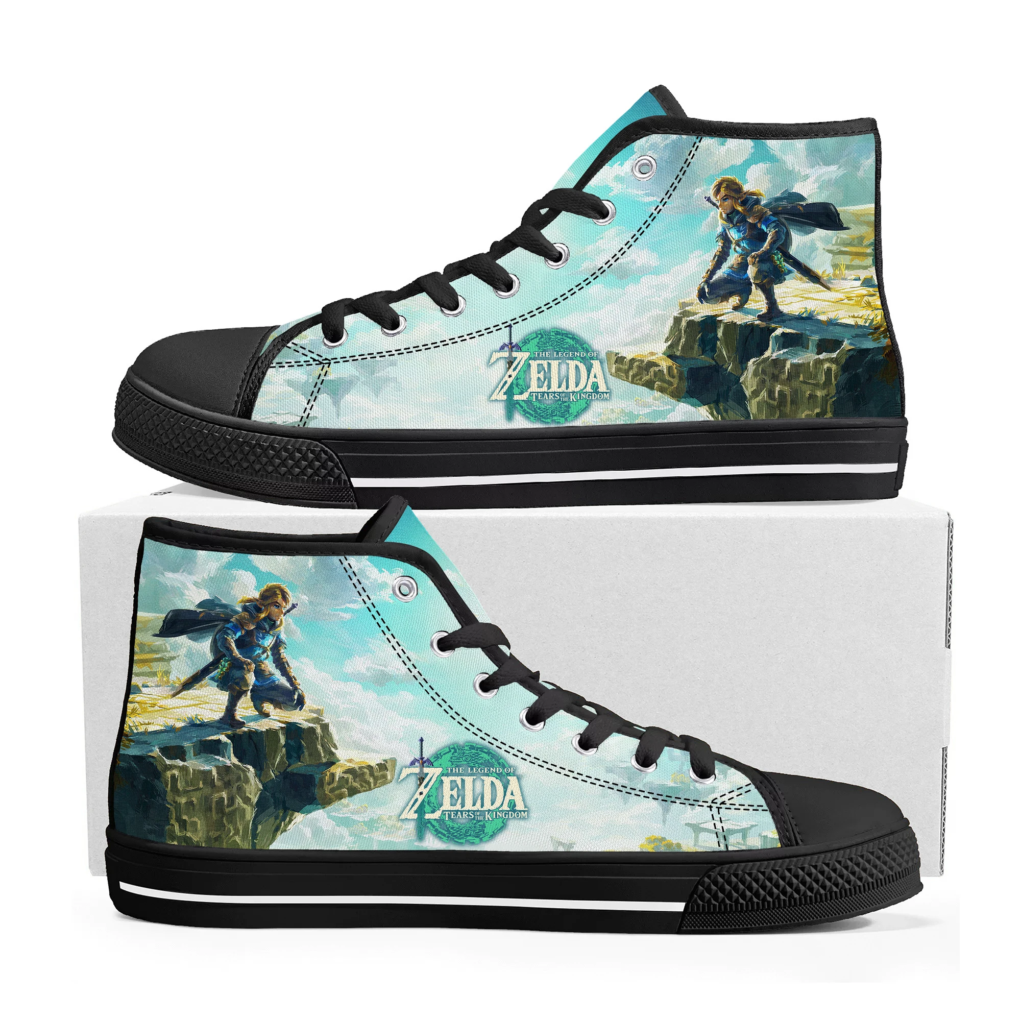 

Zeldas Japanese Game High Top Sneakers Mens Womens Teenager High Quality Canvas Sneaker couple Shoe Casual Custom Made Shoes