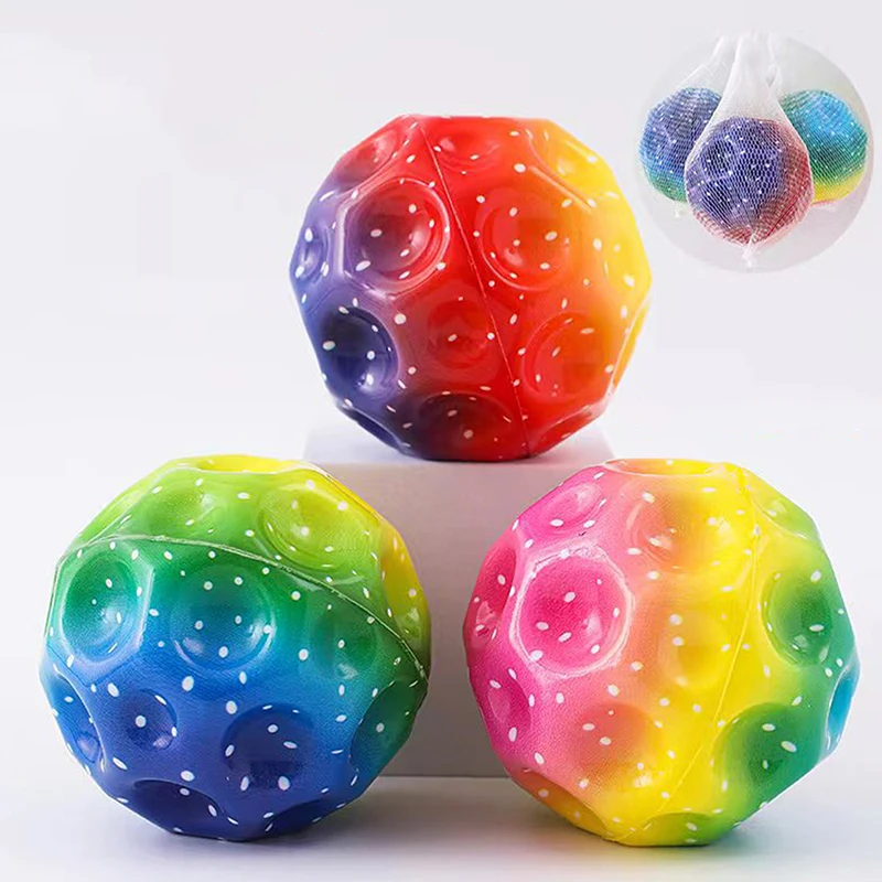 Galaxy Moon Ball Экстремальный высокий мяч Космический детские игрушки Saltarina