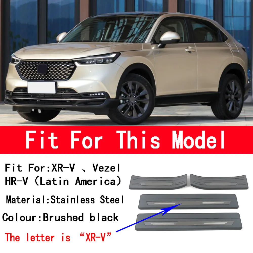 

Внешняя Накладка на порог из нержавеющей стали для Honda XR-V Vezel 2022 2023 2024 HRV ZRV