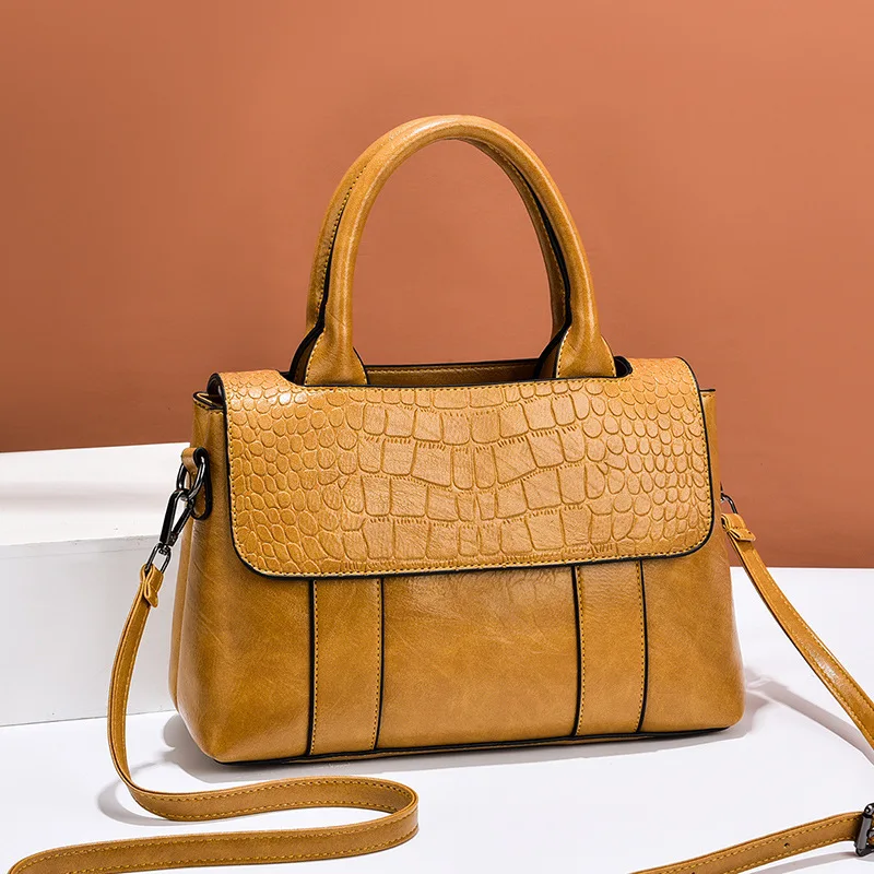 

TRAVEASY 2022 Fashion PU Leather Suqare Shoulder Bags for Women Casual Solid Color Female Handbags Stone Pattern Crossbody Bags