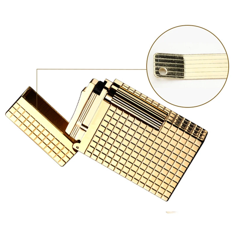 

Gold/Silver Metal Upper Cover Echo Plate Tuning Board Sheet Rivet Sound Maker DIY Repair Replacement Part For Dupont L2 Lighter