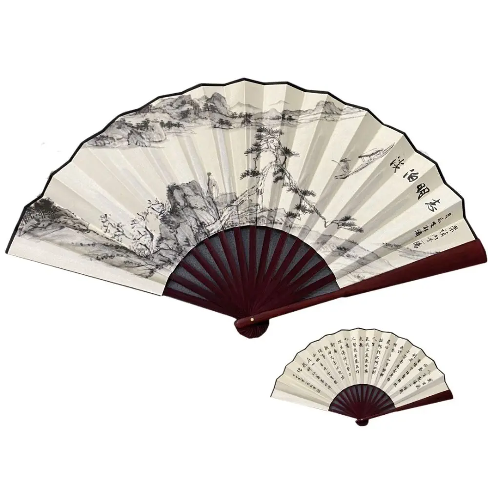 

Складной бамбуковый веер из шелка