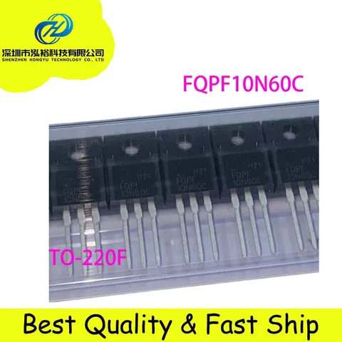 10 шт./лот FQPF10N60C FQPF10N60 10N60C 10N60 полевой МОП-транзистор N-CH 600 в 9.5A TO220F TO-220F N-Channel FQPF10, транзисторы в наличии