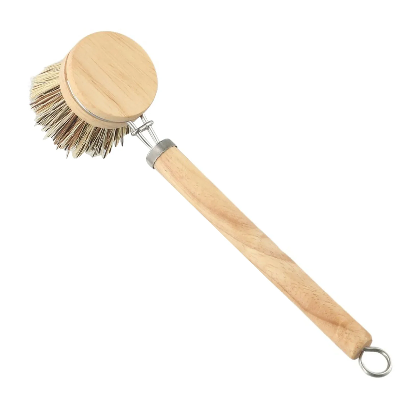Бамбуковая щетка для мытья посуды кухонная деревянная чистки чугунная кастрюля