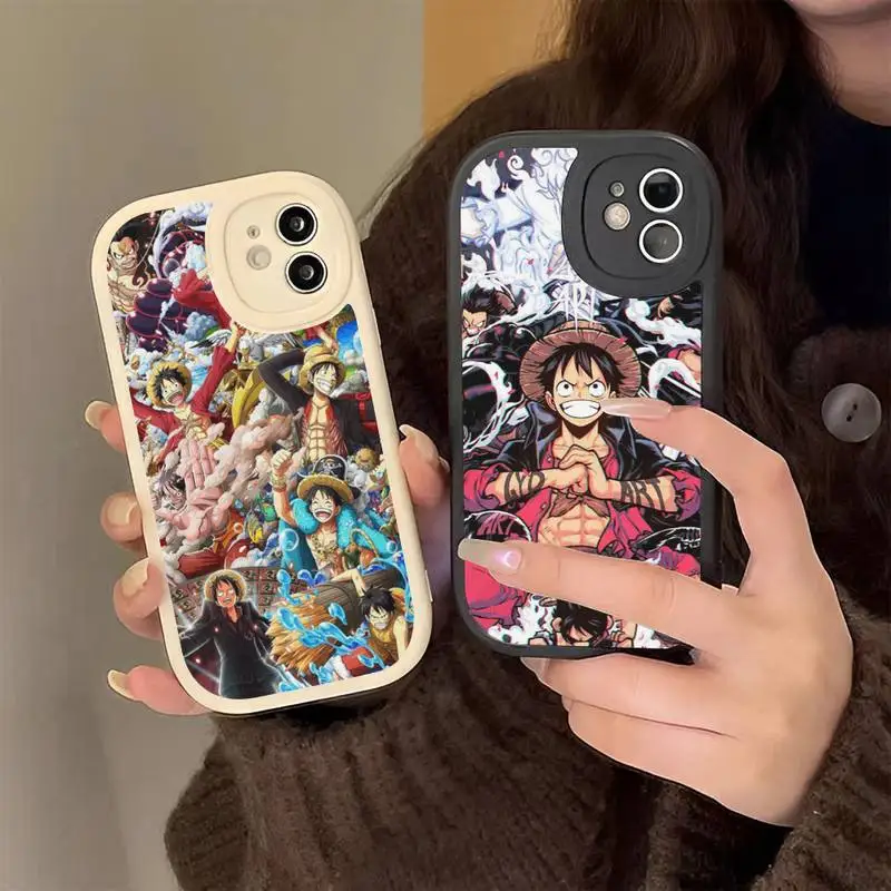 

Anime O-One Piece D-L-Luffy Phone Case Hard Leather Phone Case For iPhone 14 13 12 Mini 11 14 Pro Max Xs X Xr 7 8 Plus