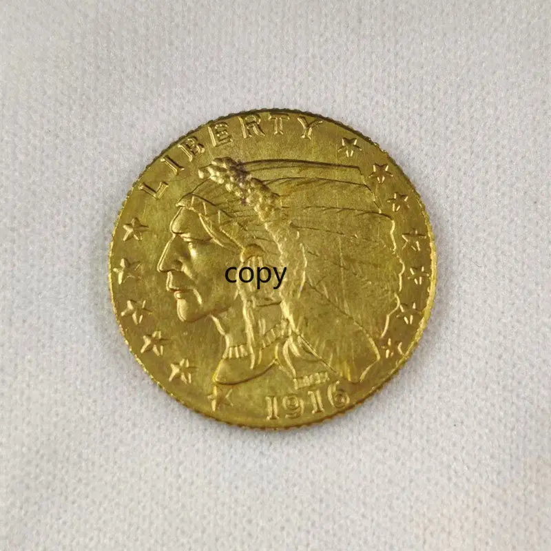 

1907 1908 US Half Dollar Gold Standing Eagle Shopping Cart Tokens Real Lingo Original Collection Bills Copy Coins