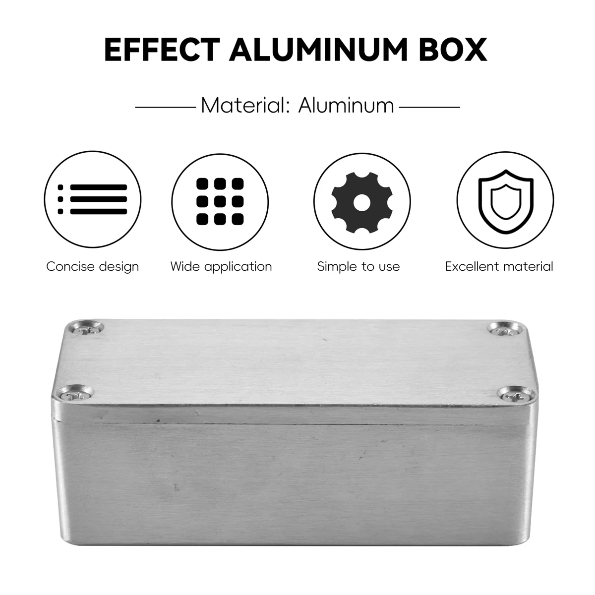 1 шт. алюминиевый корпус педали эффектов 1590A стиль для гитары