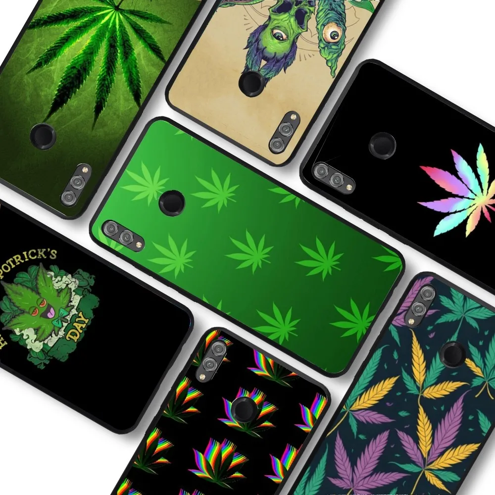 

Art Weed Leaf Phone Case For Huawei Y9 6 7 5 Prime Enjoy 7s 7 8 Plus 7a 9e 9plus 8E Lite Psmart Shell