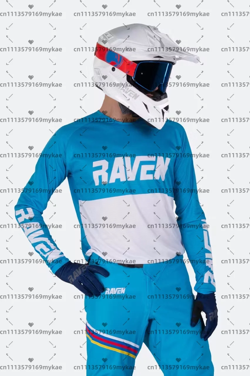 Фото Мужская мотоциклетная футболка Raven Jersey DH для мотокросса, даунхилла, BMX, эндуро и горных велосипедов №5