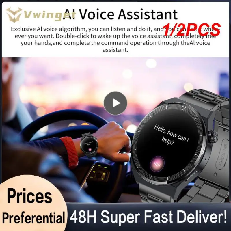 

1/2PCS For Huawei NFC Smart Watch Men GT3 AMOLED 390*390 HD Screen Heart Rate Call IP68 Waterproof