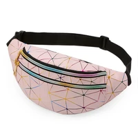 holographic fanny pack womens belt bag female waist bags laser chest phone pouch lady banana purse bum bag kidney