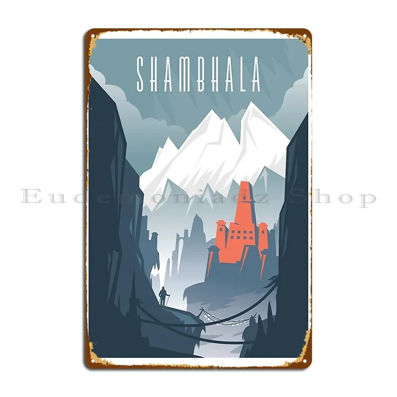Потерянные города Шамбала металлический знак плакат гаражный клуб персонаж