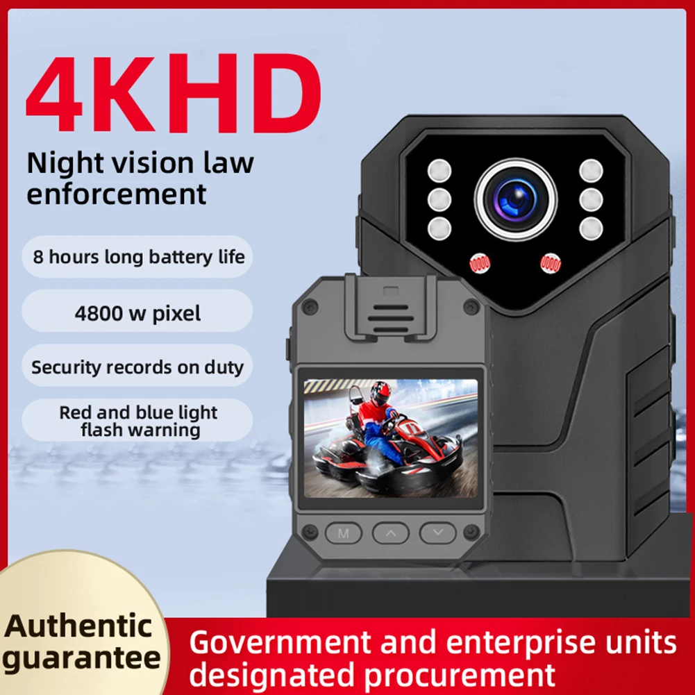 

1080P HD Body Camera Wearable 1800mAh Night Vision Law Enforcement Recorder Security Guard Recording Video Camera with Back Clip