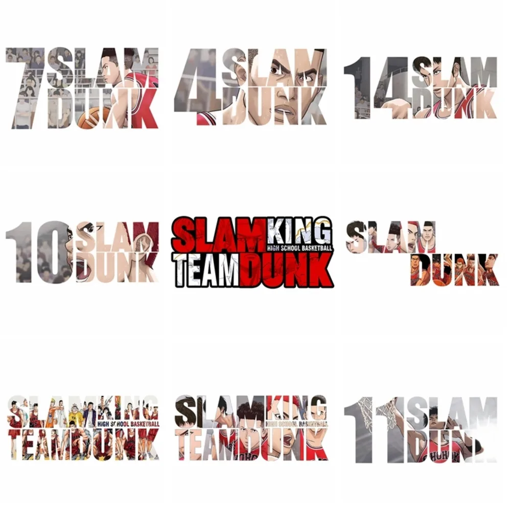Японские виниловые железные наклейки animeSLAM DUNK для теплопередачи сделай сам