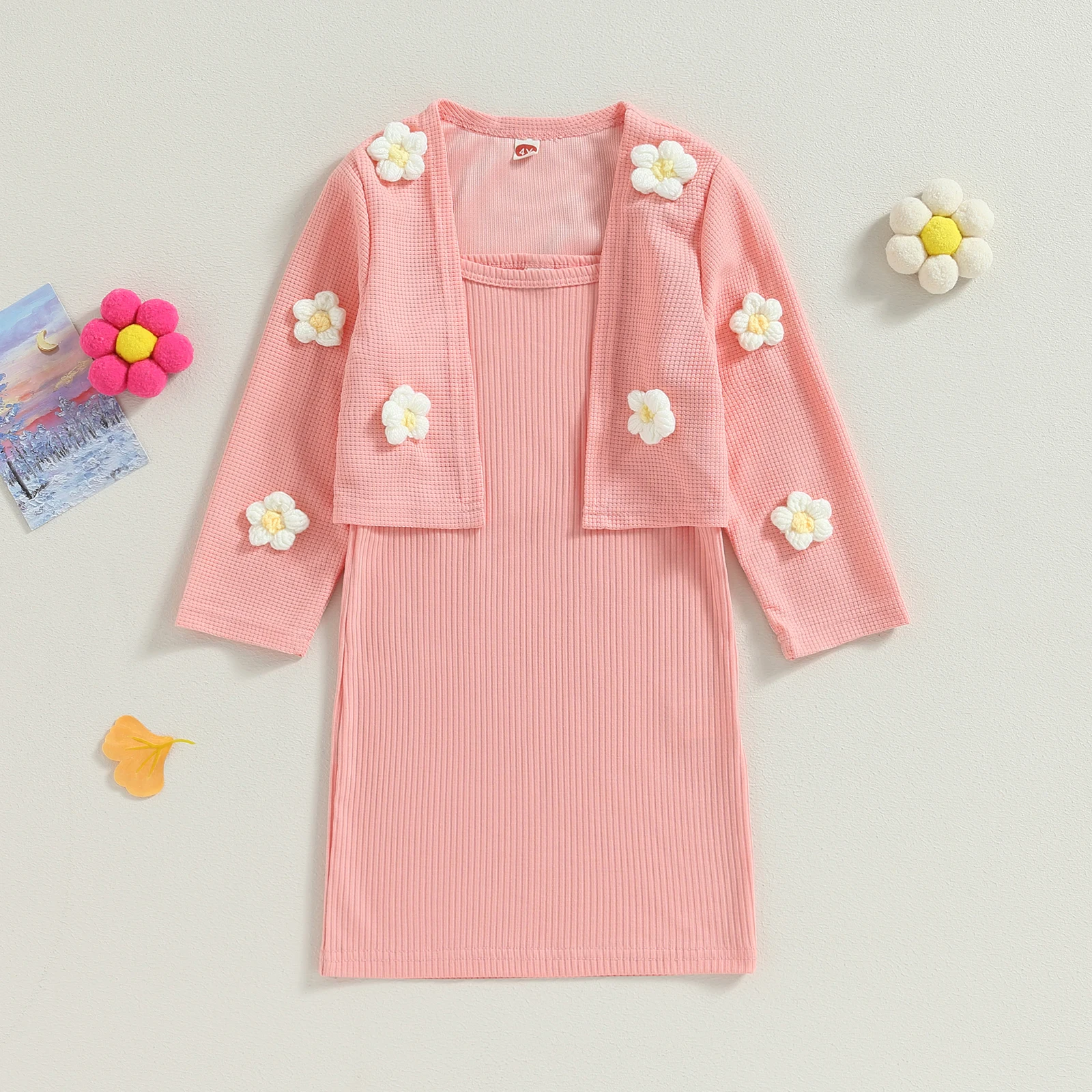 

2 шт., детские осенние наряды на бретельках без рукавов