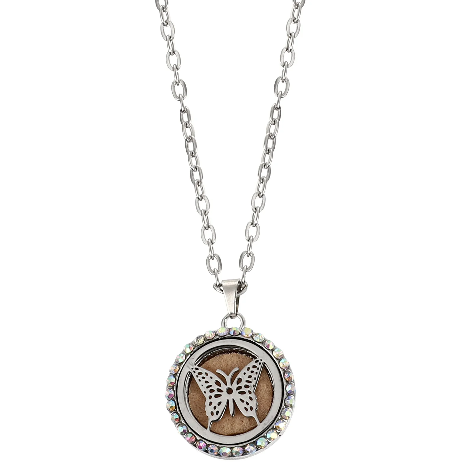 

1Pc Fragrant Portable Hollow Essential Oil Necklace Necklace for Decoration Party Daily Use